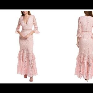 Designer gown pink lace